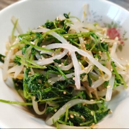 さっぱりシャキシャキで美味しかったです！再生豆苗で作りました。節約食材で簡単に１品できて助かりました(^o^)